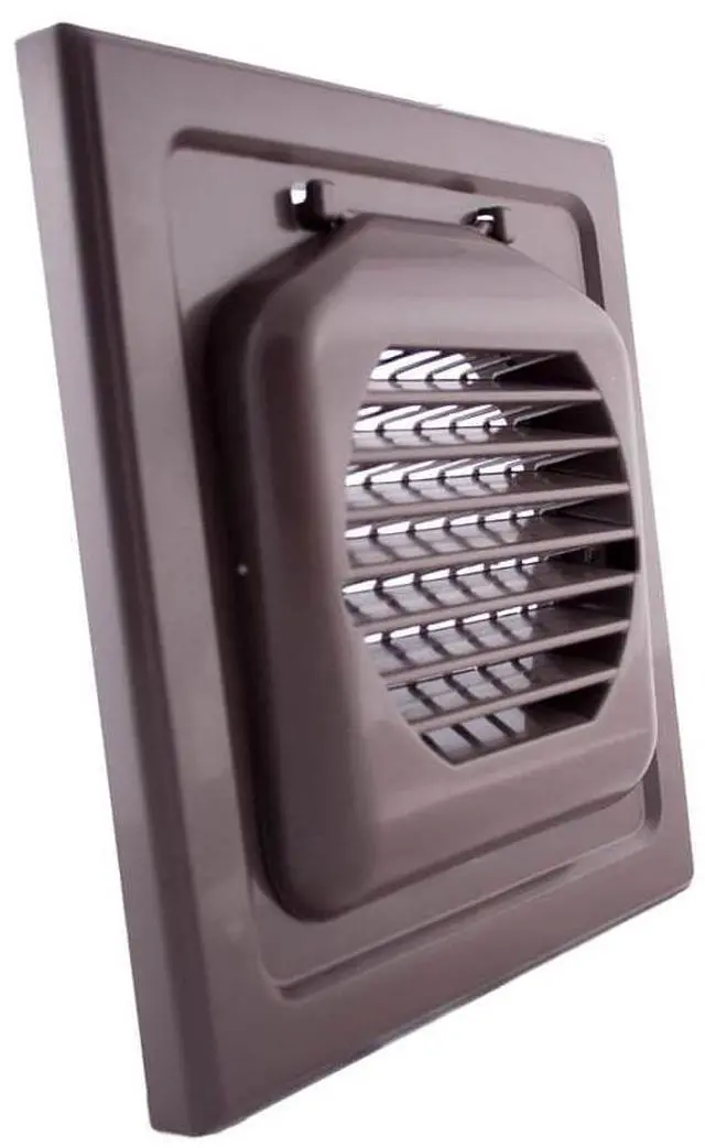 Main image of 4" Fresh Air Intake Wall Vent Cover (Brown)