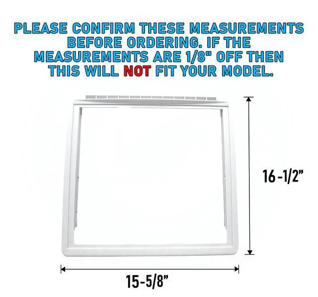 Alt view image 3 of 4 - Upgraded Appliance 240599803 Crisper Pan Cover Compatible with Frigidaire Refrigerator 16.5" x 15-5/8"