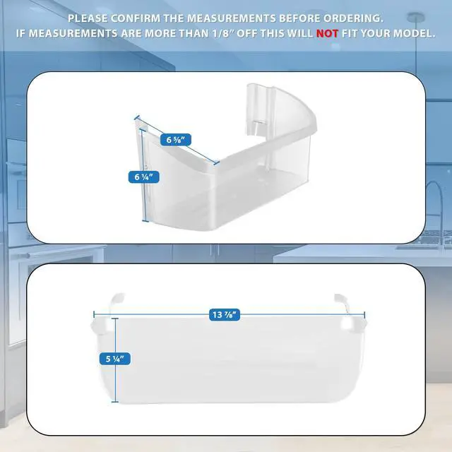 Alt view image 3 of 6 - Upgraded Appliance 240363702 Door Shelf Rack Compatible with Frigidaire Refrigerator