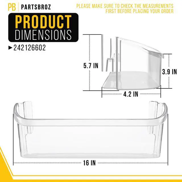 Alt view image 2 of 7 - Fridge Refrigerator Shelf for Frigidaire FFSS2615TE2