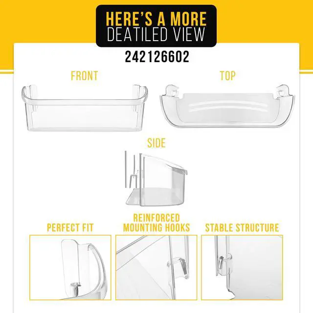 Alt view image 3 of 7 - Fridge Refrigerator Shelf for Frigidaire FFSS2615TE2
