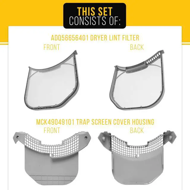 Alt view image 4 of 7 - Dryer Lint Filter & Screen Housing for LG DLGX3471V