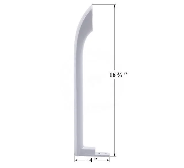 Alt view image 5 of 6 - Appliance Parts Upgraded Single Door Handle Compatible with Frigidaire Refrigerator - 5304506469, 5304504507, 5304486359, 242059501, 242059504 (Slope Left)