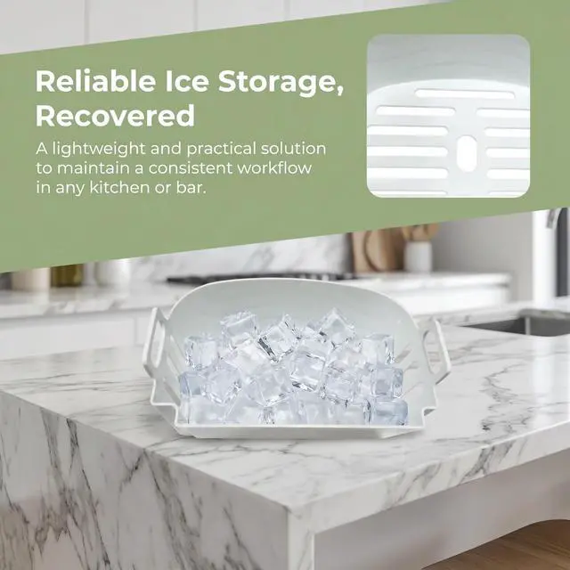 Alt view image 7 of 7 - Ice Replacement Ice Basket Easy to Clean Ice Basket Food Appliance Part for Kitchen, Hzb-12a