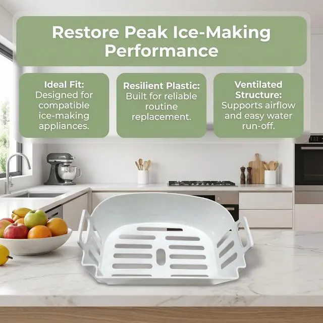Alt view image 4 of 7 - Ice Replacement Ice Basket Easy to Clean Ice Basket Food Appliance Part for Kitchen, Hzb-12a