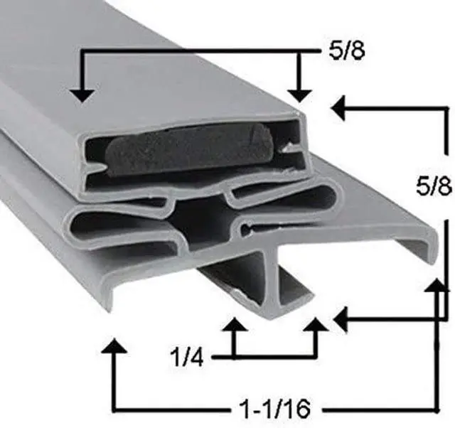 Main image of Beverage-Air UCR27A Gasket Magnetic Door Seal - 23 1/8 x 24 Compatible with Beverage-Air Part # 703-963D-02