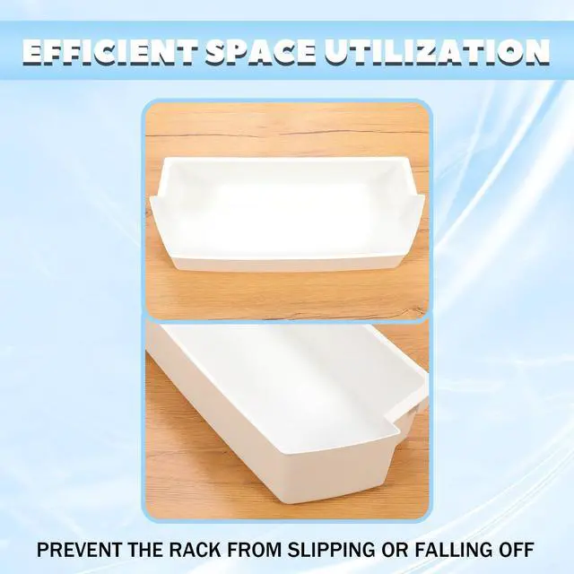 Alt view image 6 of 6 - WP2187172 2187172 Refrigerator Door Shelf Compatible with Roper Kitchenaid Kirkland Refrigerator Door Bin Lightweight White AP3853103 PS328468 PS986890 Replacement only 1PC