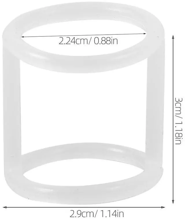 Alt view image 2 of 7 - Ice Cream Machine Seal Ring 3-Pack Silicone Replacement Gaskets for Ice Cream Maker Parts Leakproof Easy Install for Home Kitchen