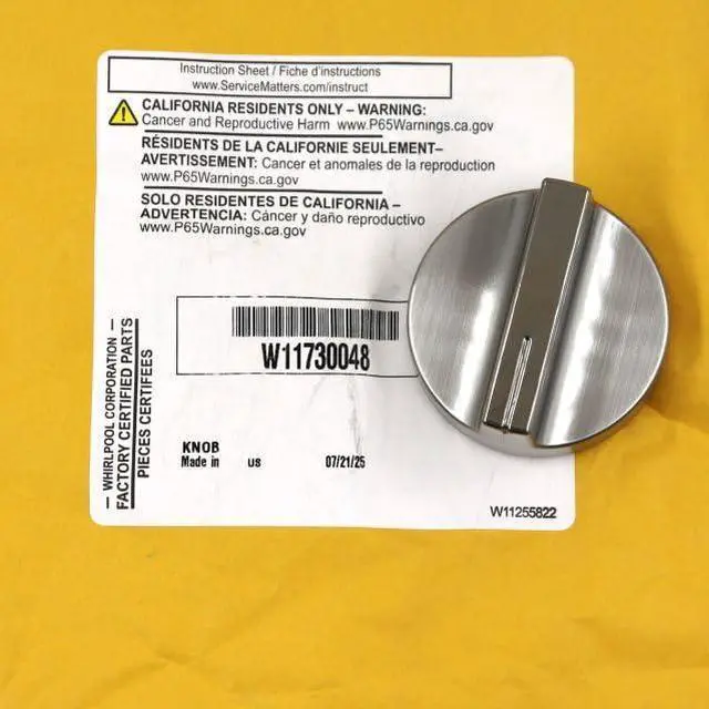 Main image of W11730048 Range Control Knob (Stainless)
