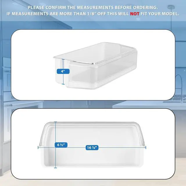 Alt view image 3 of 6 - UPGRADED Appliance DA97-06177C Door Shelf Basket Bin Compatible with Samsung Refrigerator