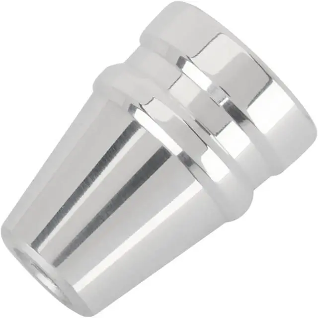 Alt view image 4 of 5 - Universal Billet Aluminum Dash Knob, ¼ Bore with Set Screw Retainer, Polished Aluminum Switch Knob for Headlight, Wiper, Door, Lock or Radio Control Applications