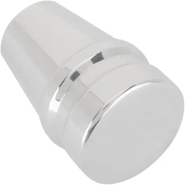 Alt view image 3 of 5 - Universal Billet Aluminum Dash Knob, ¼ Bore with Set Screw Retainer, Polished Aluminum Switch Knob for Headlight, Wiper, Door, Lock or Radio Control Applications