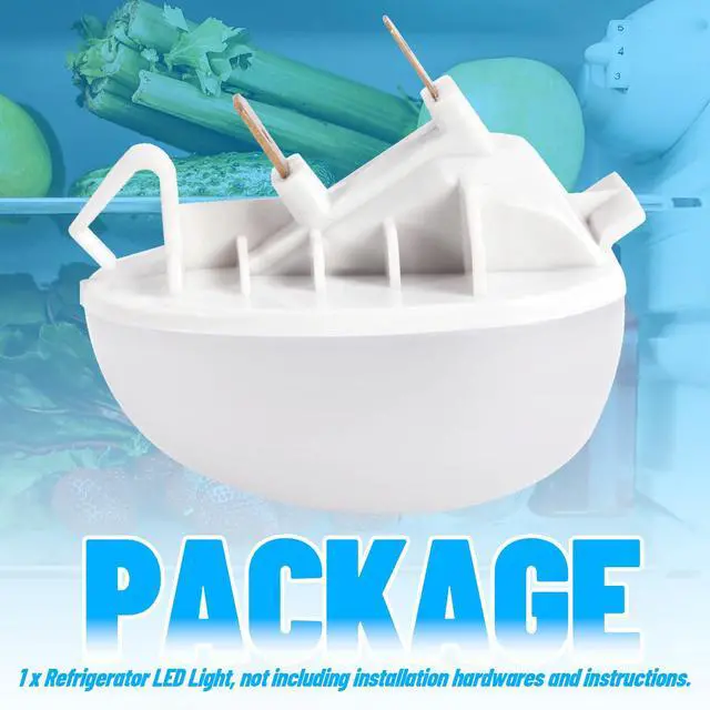 Alt view image 6 of 7 - W11251749 Refrigerator LED Light Lamp Compatible with Whirlpool Refrigerator Replacement for W11549780 W11468934 W11520324 W11449273 Plastic - White Lens