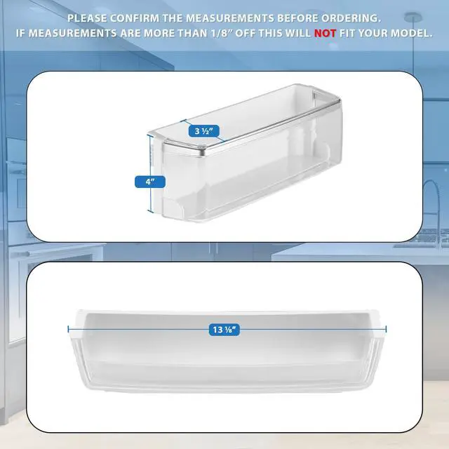 Alt view image 3 of 6 - UPGRADED Appliance AAP73252302 Door Shelf Bin (Left) Compatible with LG, Kenmore Sears Refrigerator