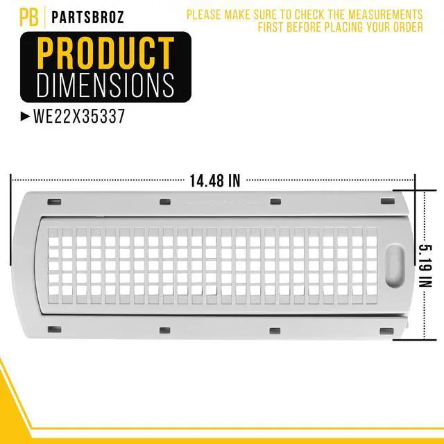 Alt view image 2 of 7 - Dryer Lint Filter Cover Grid for General Electric GE GUD24ESSM1WW