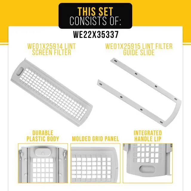Alt view image 3 of 7 - Dryer Lint Filter Cover Grid for General Electric GE GUD24ESSM1WW