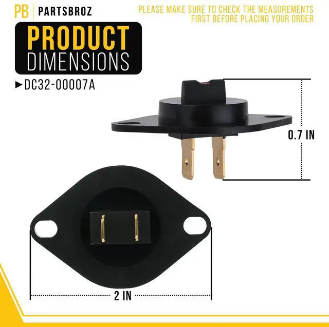 Alt view image 2 of 7 - Dryer Thermistor for Samsung DVE45T3400V