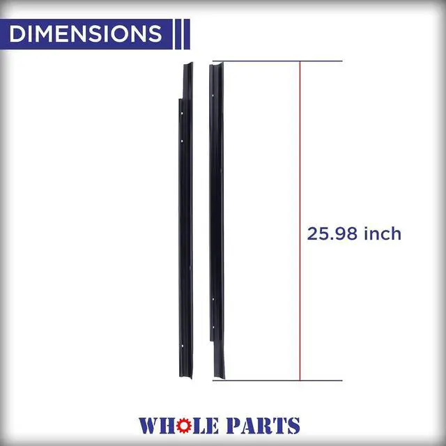 Alt view image 2 of 6 - Upgraded 00740617 Dishwasher Cabinet Side Seals/Trim Strip Kit - Replacement & Compatible With Some Bosch, Kenmore and Thermador Dishwashers - Non-OEM Appliance Parts & Accessories