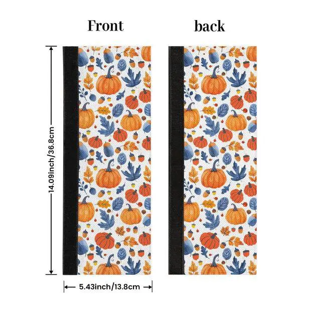 Alt view image 2 of 7 - Refrigerator Door Handle Covers Set of 2, Fall Pumpkin Fridge Handle Covers Appliance Handle Covers Protector for Microwave Oven Stove Dishwasher, Keep Your Kitchen Appliance Clean