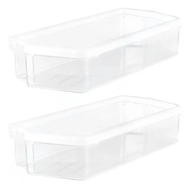 Alt view image 6 of 6 - UPGRADED Appliance 2 x Ultra Durable W10321304 Door Shelf Bin Compatible with Whirlpool Refrigerator - WPW10321304