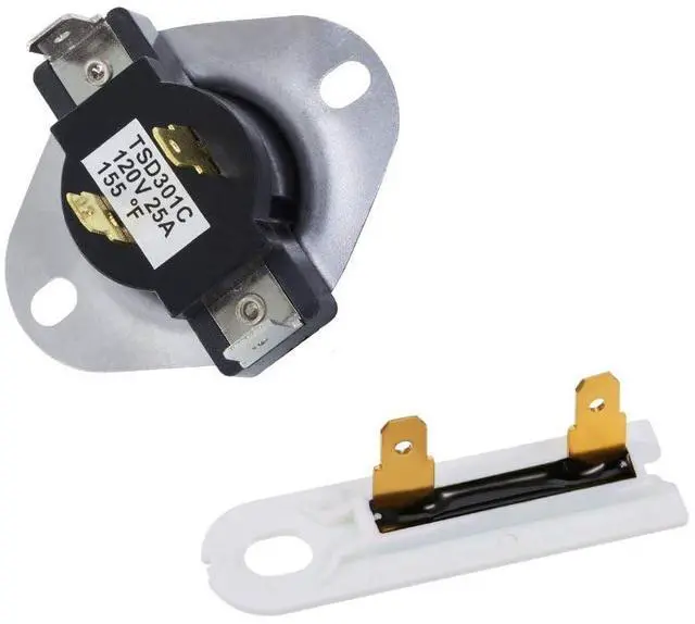 Main image of 3387134-3392519 Dryer Cycling Thermostat and Fuse Replaces WP3387134, WP3392519 (3387134-3392519)