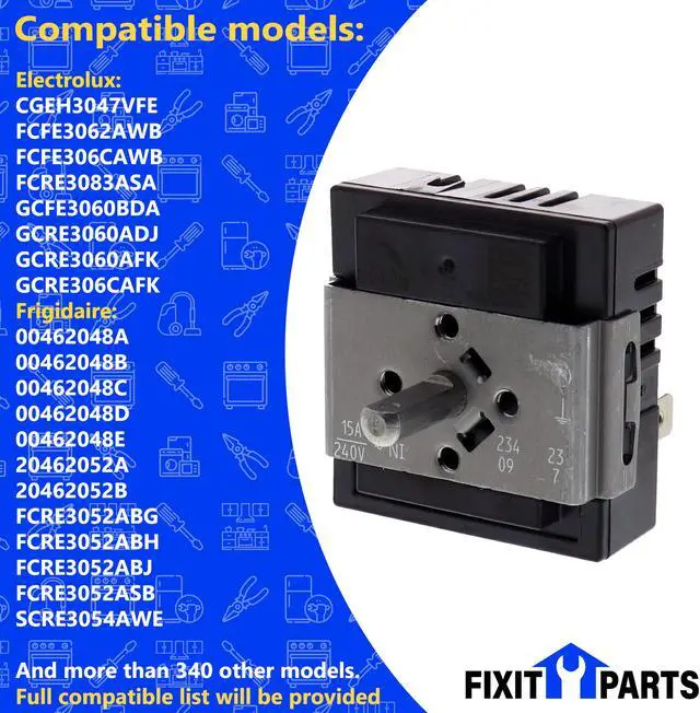 Alt view image 6 of 7 - 5304522918 140173679014 Range Surface Switch for Electrolux Frigidaire