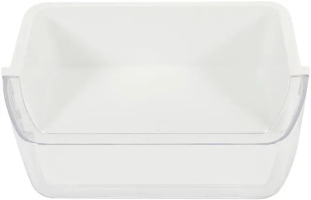 Main image of DA97-12935A Refrigerator Door Shelf Bin Compatible with Samsung Refrigerator Freezer Door Bin Replacement only Clear+White