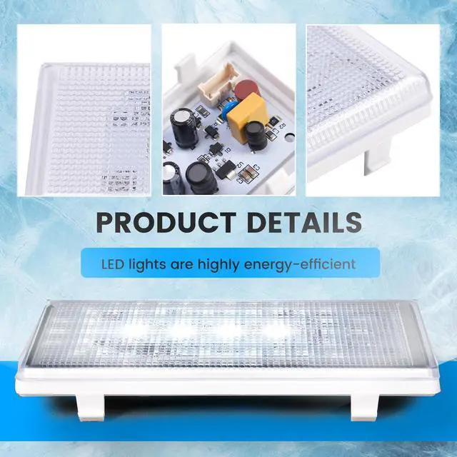 Alt view image 4 of 7 - WPW10515058 Refrigerator LED Light Compatible with Whirlpool Refrigerator AP6022534 PS11755867 W10515058 Replacement Only LED Lamp Clear Lens