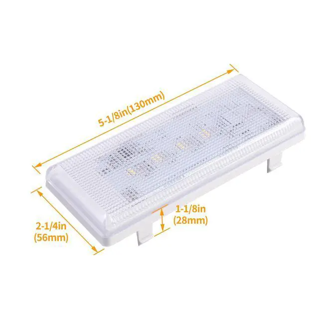 Alt view image 3 of 7 - WPW10515058 Refrigerator LED Light Compatible with Whirlpool Refrigerator AP6022534 PS11755867 W10515058 Replacement Only LED Lamp Clear Lens
