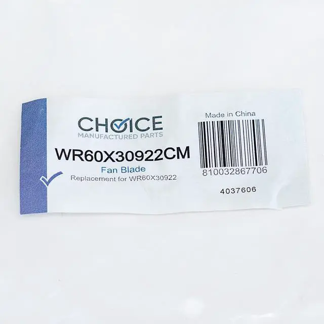 Alt view image 4 of 4 - WR60X30922 Refrigerator Evaporator Fan Blade for GE
