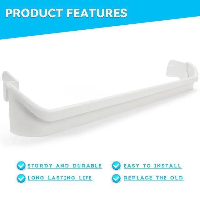 Alt view image 3 of 6 - 240534901 Refrigerator Door Shelf Door Bar Rack Compatible with Frigidaire Replacement for AP3214630 PS734935 24.6"x4.33"x3.14"