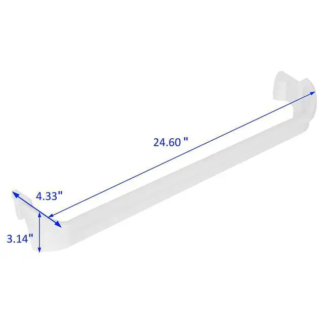 Alt view image 5 of 6 - 240534901 Refrigerator Door Shelf Door Bar Rack Compatible with Frigidaire Replacement for AP3214630 PS734935 24.6"x4.33"x3.14"