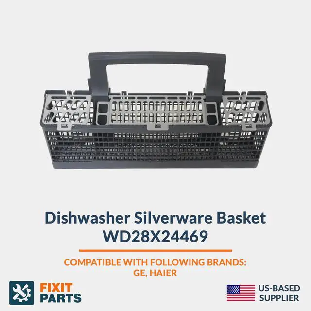 Alt view image 2 of 6 - WD28X24469 Dishwasher Silverware Basket Assembly For GE Dishwashers | Replaces WD28X10037 WD28X10038 WD28X10039 WD28X10040