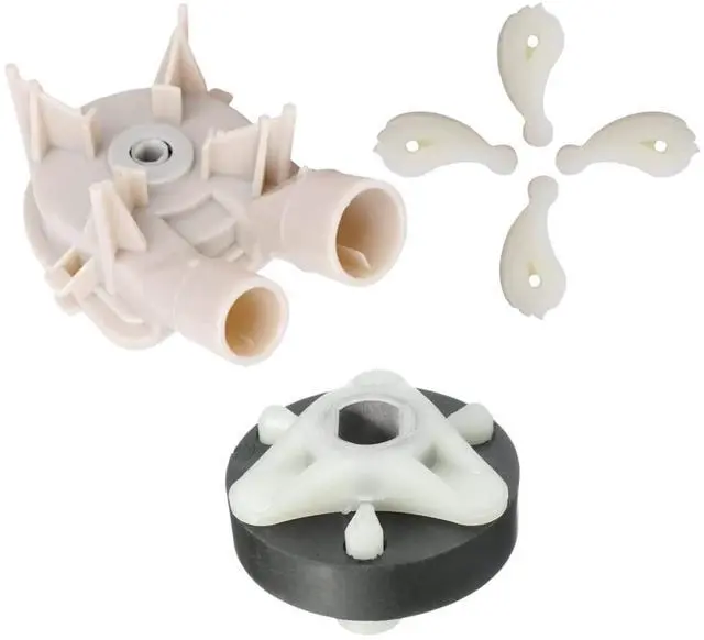 Main image of 3363394 & 80040 & 285753A Washer Drain Pump & Motor Coupling and Agitator Dogs Compatible With Top Brands Replaces With 3348014, 3348015, AP3119063, PS388034, EA1485646