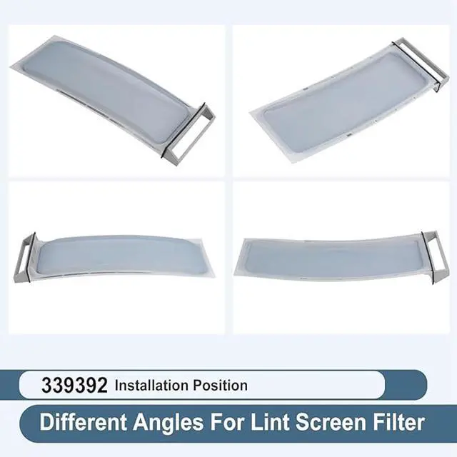 Alt view image 4 of 7 - 339392 Dryer Lint Screen Compatible with Whirlpool Kenmore Replaces 339392V 337133 337448 337451 PS11722097