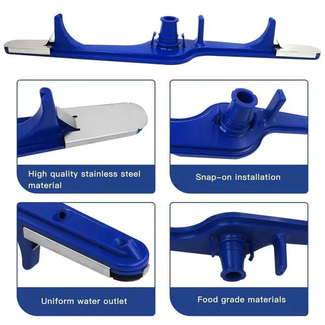 Alt view image 4 of 6 - 5304517203 Blue Dishwasher Lower Spray Arm Assembly Replacement for Frigidaire FFCD2413UW1A, FFCD2418US1A, FFCD2413US2A, FFCD2413US3A, FFCD2413UB3A, FFCD2418US2A