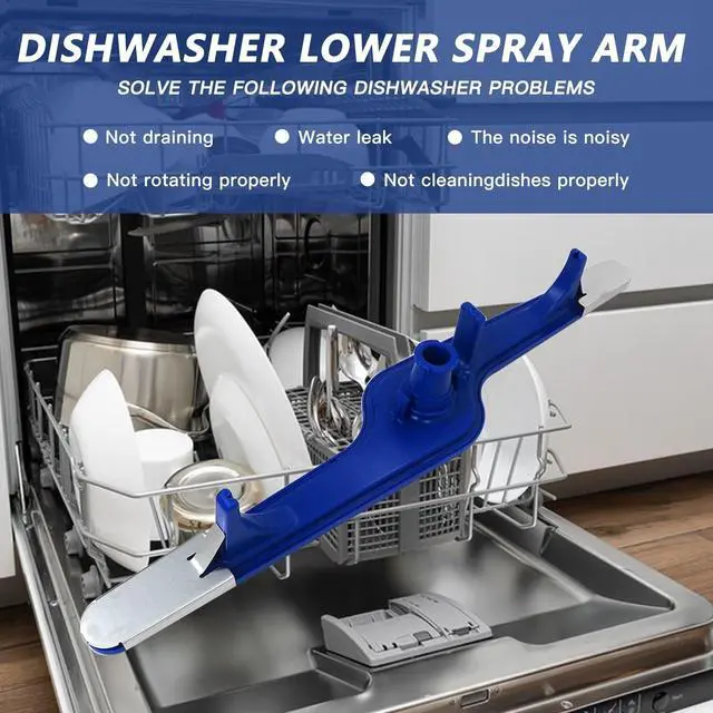 Alt view image 6 of 6 - 5304517203 Blue Dishwasher Lower Spray Arm Assembly Replacement for Frigidaire FFCD2413UW1A, FFCD2418US1A, FFCD2413US2A, FFCD2413US3A, FFCD2413UB3A, FFCD2418US2A