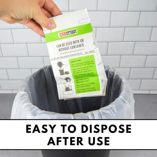 Alt view image 7 of 7 - Grease Container for Kitchen 600-02 Trap the Grease Grease Keeper System w/ 2 Fat Trapper Refill Bags + Kitchen Grease Container