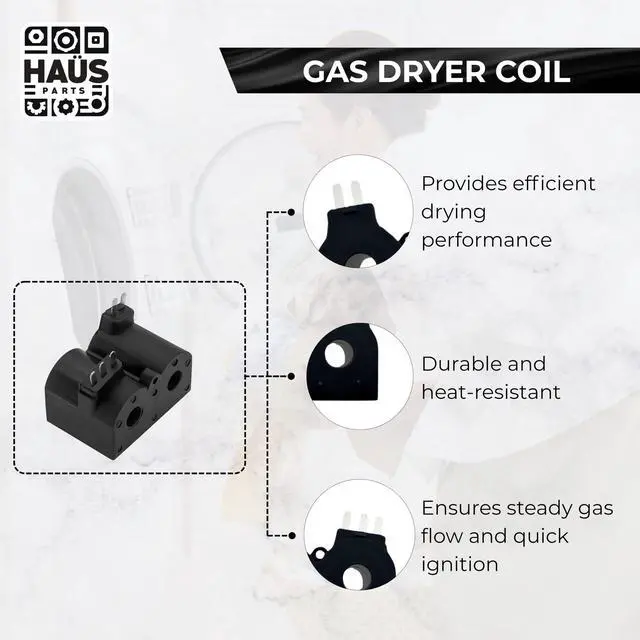 Alt view image 5 of 6 - W10328463 Gas Dryer Coil Kit Compatible With Top Brands Replaces With WPW10328463,AP5177867,PS3494728, EA3494728, PS3494728, W10295524, W10311021, W10273784, PS1175296
