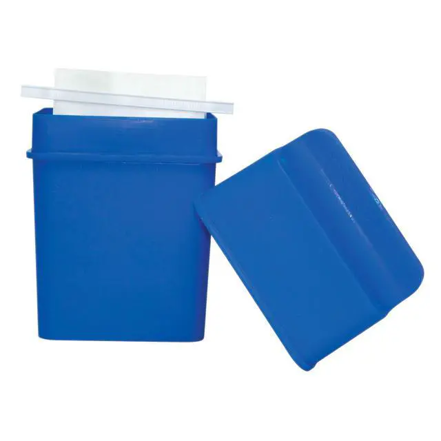Alt view image 4 of 5 - Grease Container Kitchen Fat Keeper System with 2 Fat Trapper Refill Bags - Kitchen Grease Container (Blue)
