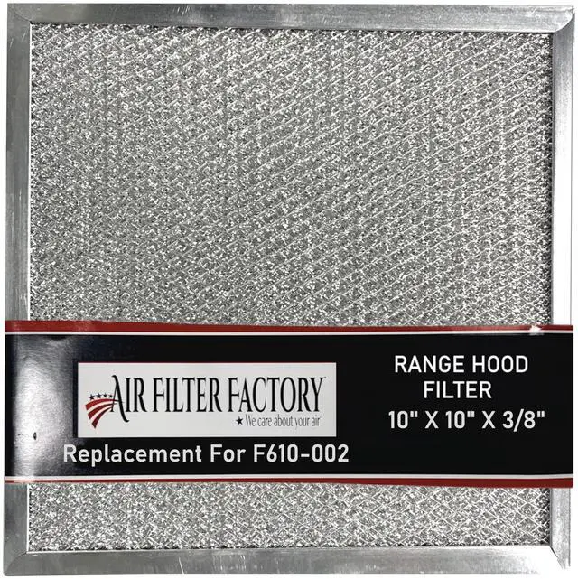 Main image of Replacement For Rangaire F610-002 Aluminum Mesh Grease Range Hood Filter 10 X 10 X 3/8 Inches