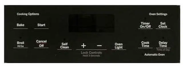 Alt view image 3 of 3 - For GE WB07X25217 Range Range Control Panel - Black, touch panel stove for ge, for ge range oven control panel overlay jgss66selss, for ge range control panel no board, for ge jb700ej2es control panel