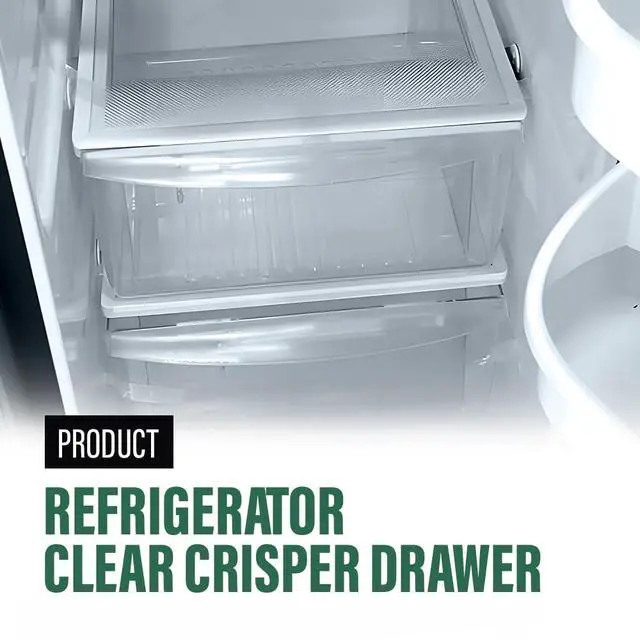 Alt view image 2 of 7 - Upper Crisper Drawer Pan 1pc Fridge Drawer Replacement Clear PC | Compatible with Frigidaire Refrigerator Models 240351061, 240351005, 240351062, 240351003, 240351041, 240351048