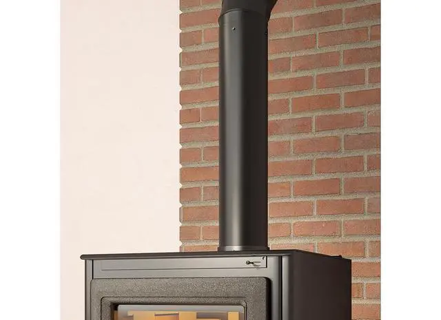 Alt view image 3 of 7 - Manufacturing Group Bm0102 Stove Pipe Blk 6X12