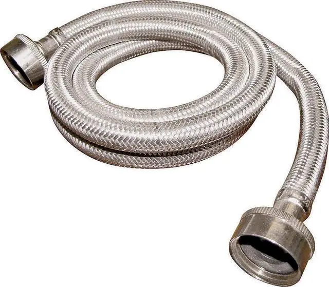 Main image of PP23832 Washing Machine Hose, 3/4 in X 5 Ft, Fht, Stainless Steel, 60", Multicolour