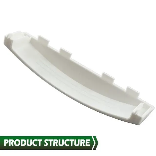 Alt view image 4 of 7 - White Solid Door Handle Compatible with GE Dryer WE01X30378 WE1M1068 PS1177202 WE01X25878