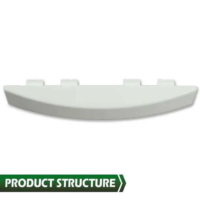 Alt view image 3 of 7 - White Solid Door Handle Compatible with GE Dryer WE01X30378 WE1M1068 PS1177202 WE01X25878