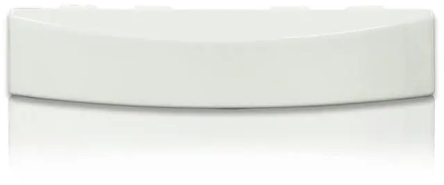 Main image of White Solid Door Handle, Compatible with GE Dryer WE01X30378 WE1M1068 PS1177202 WE01X25878 Chrome ABS