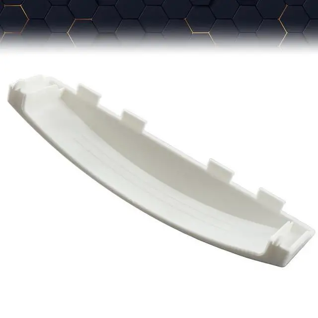 Alt view image 4 of 7 - White Solid Door Handle, Compatible with GE Dryer WE01X30378 WE1M1068 PS1177202 WE01X25878 Chrome ABS