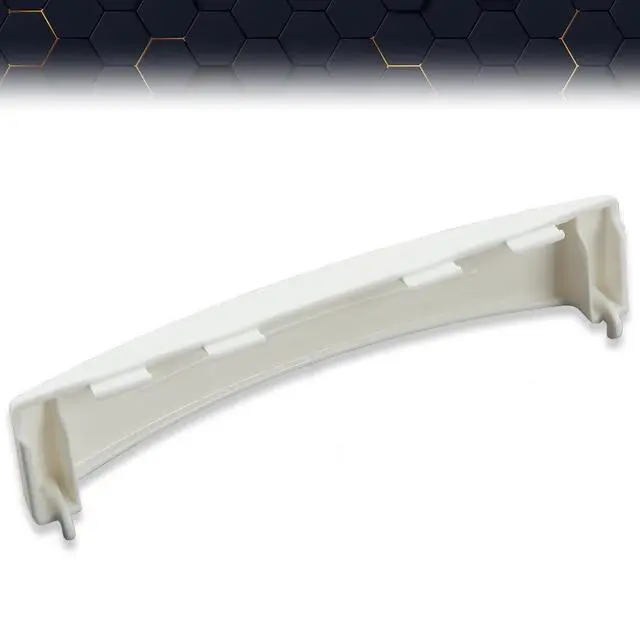 Alt view image 5 of 7 - White Solid Door Handle, Compatible with GE Dryer WE01X30378 WE1M1068 PS1177202 WE01X25878 Chrome ABS